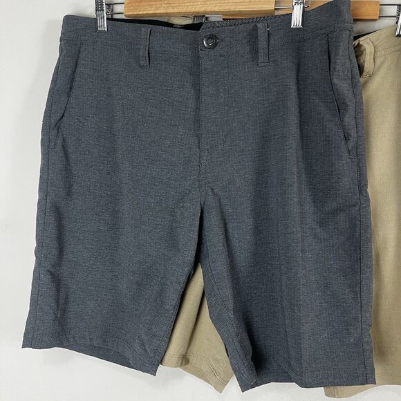 Volcom Surf & Turf Mens Size 34 Stretch Board Shorts Bundle of Two Gray Brown - Picture 2 of 13